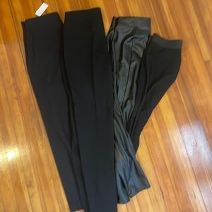 4 pairs of black tights - size 6